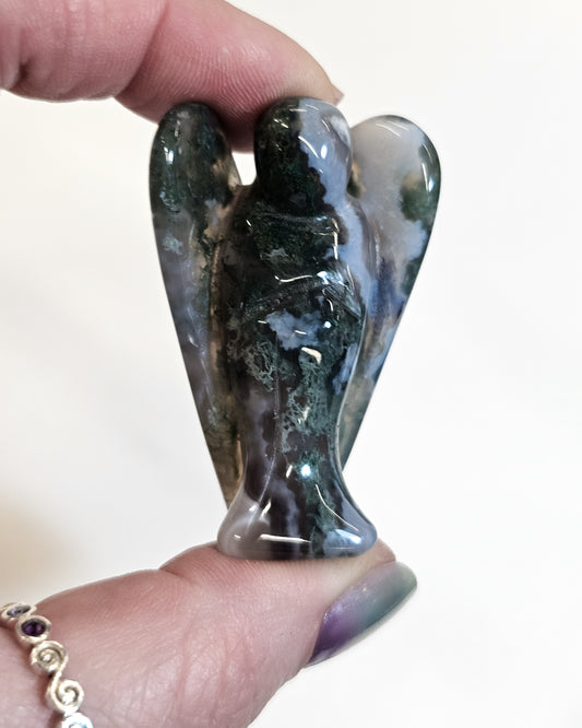 Moss Agate Angel