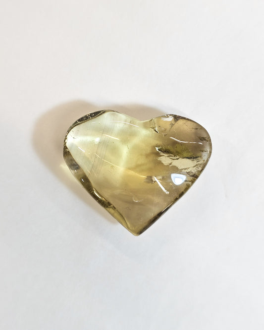 Small Citrine Heart #3