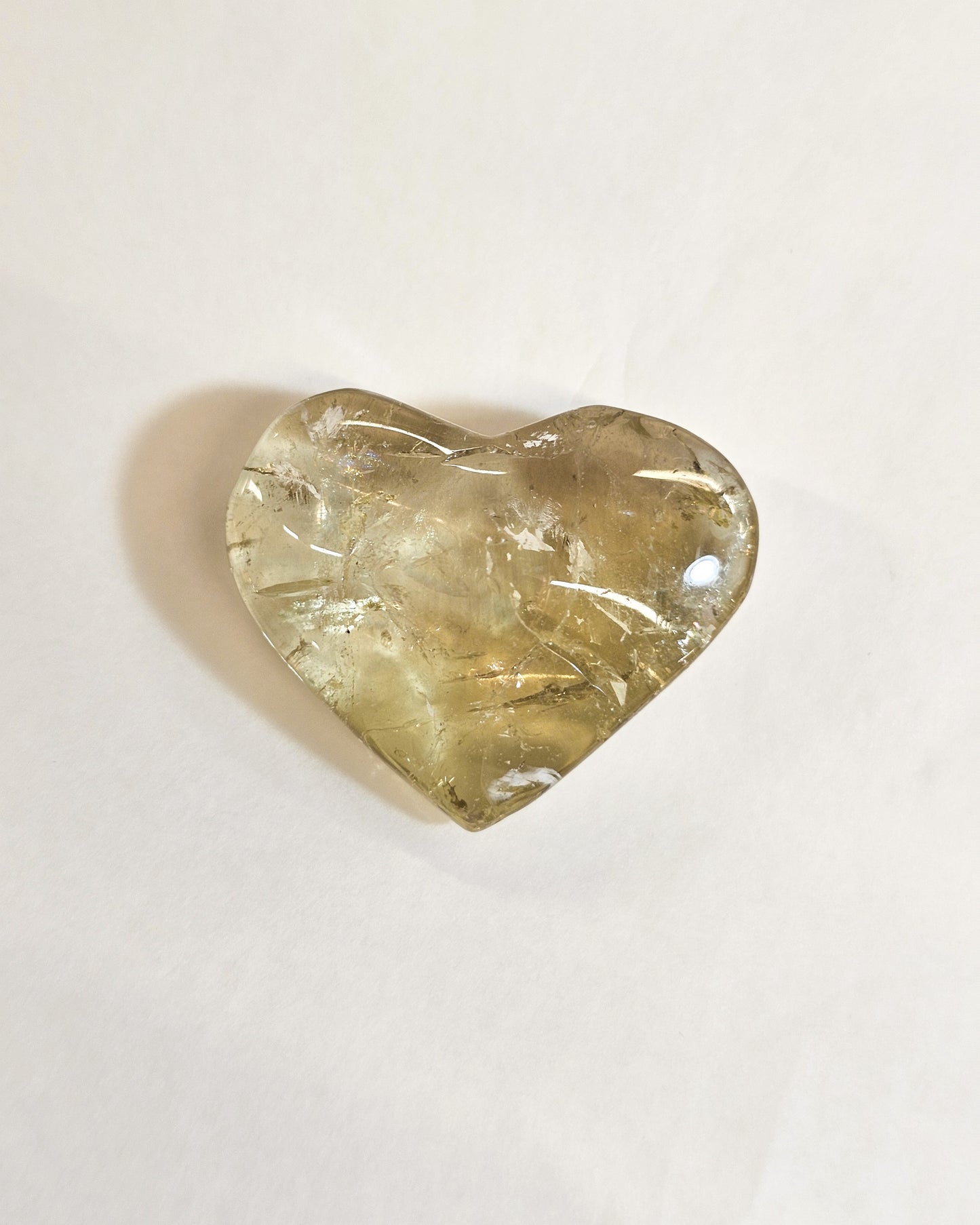 Small Citrine Heart #1