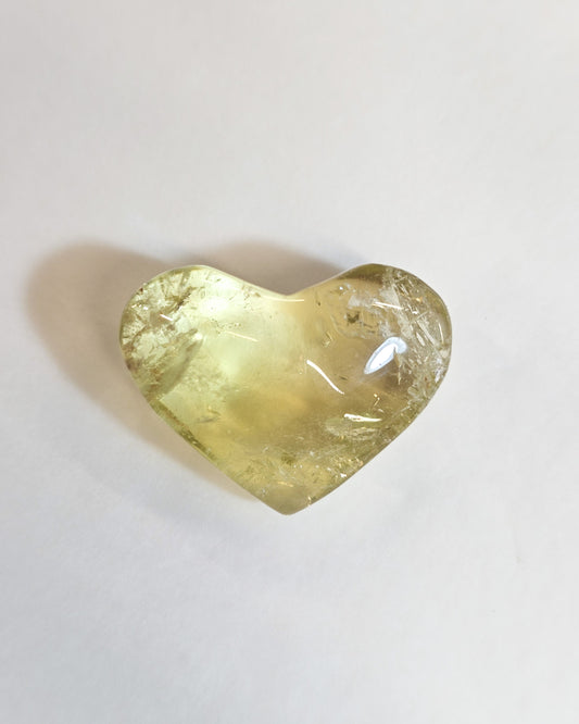 Small Citrine Heart #2