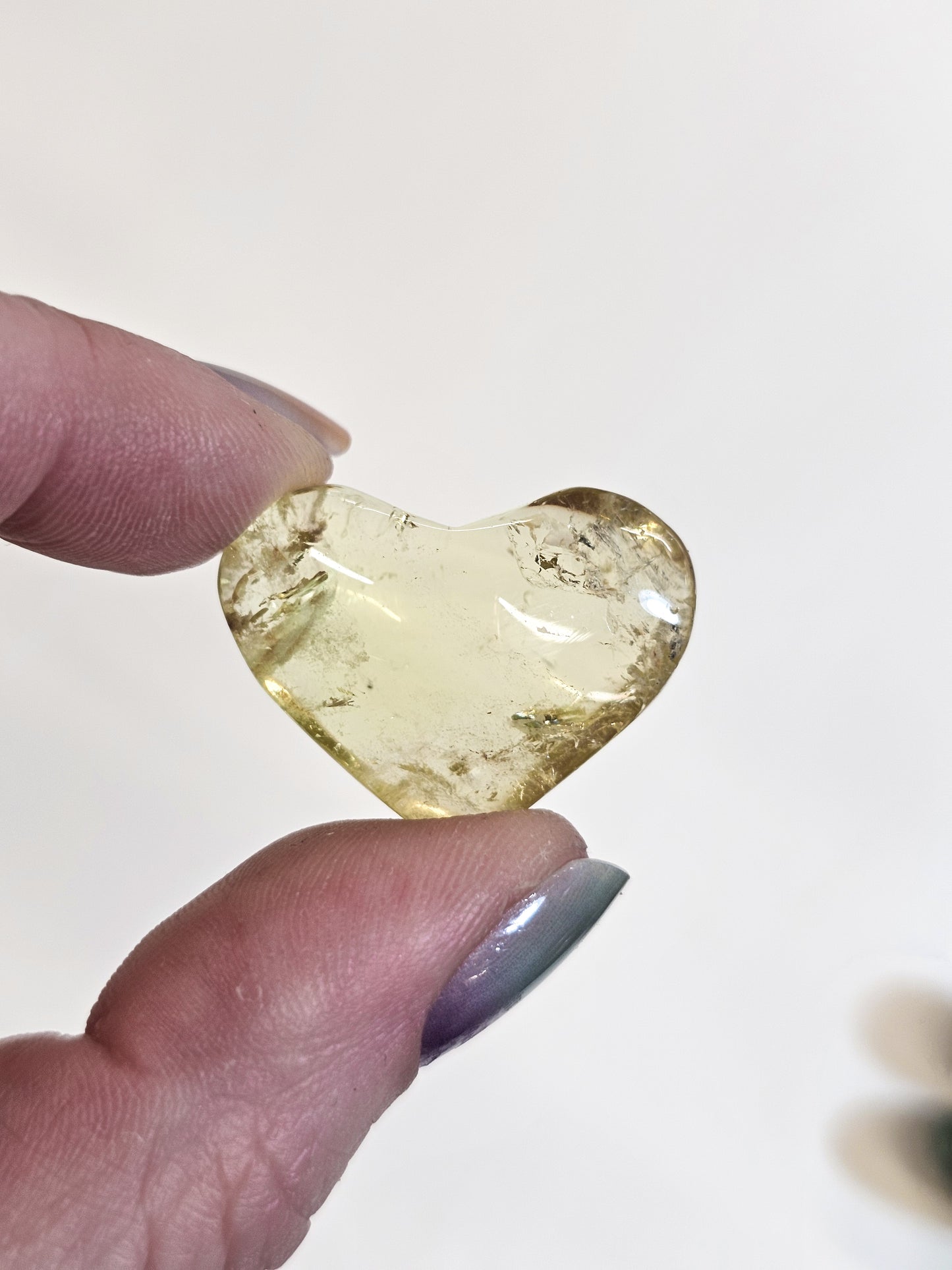 Small Citrine Heart #2