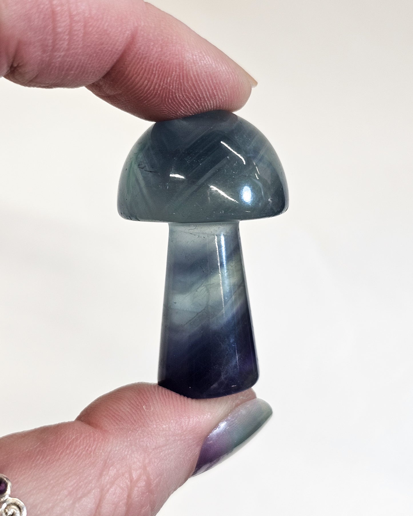 Rainbow Fluorite Mushroom #1