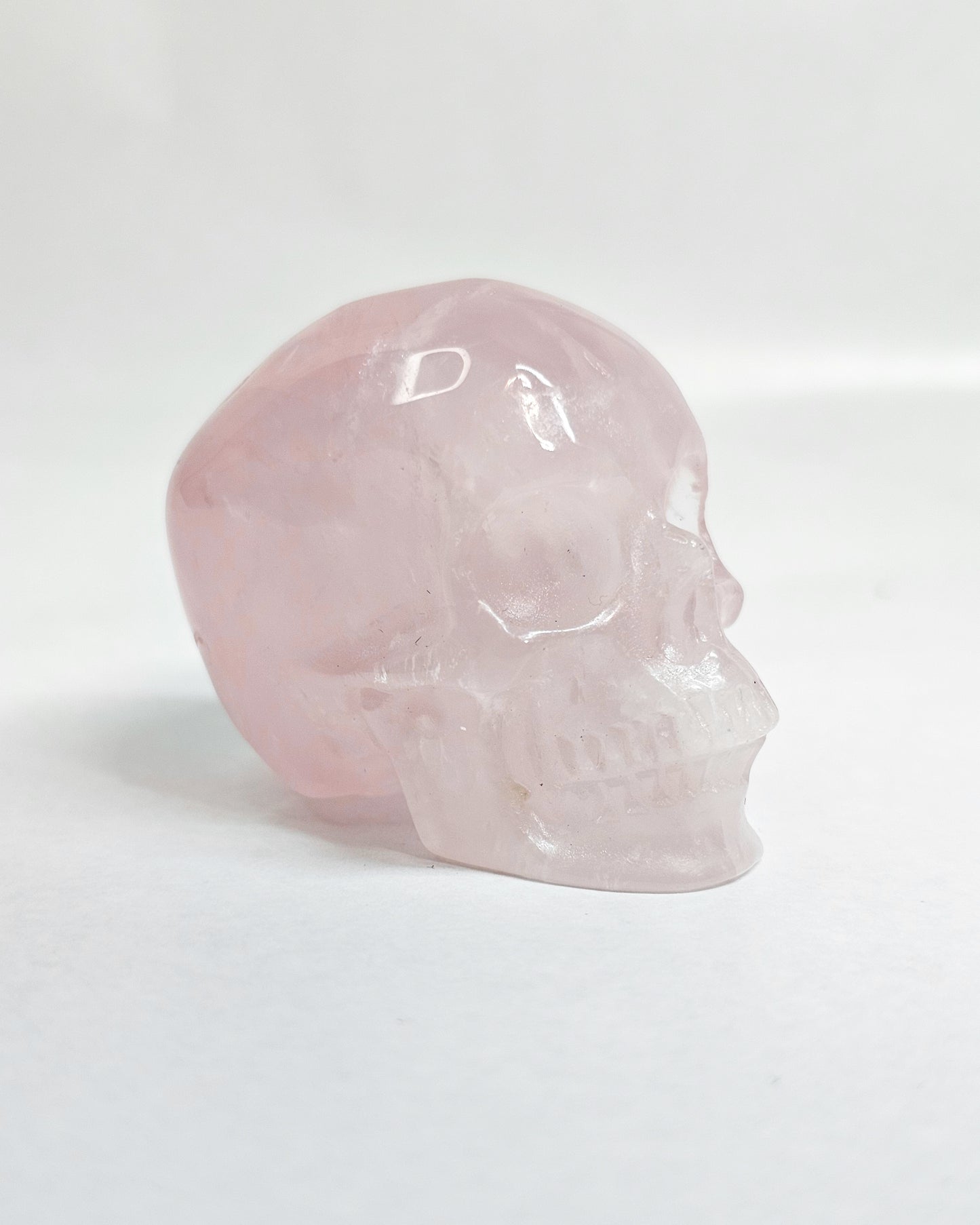 Rose Quartz Small Skull