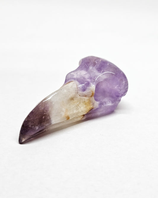 Amethyst Raven Skull