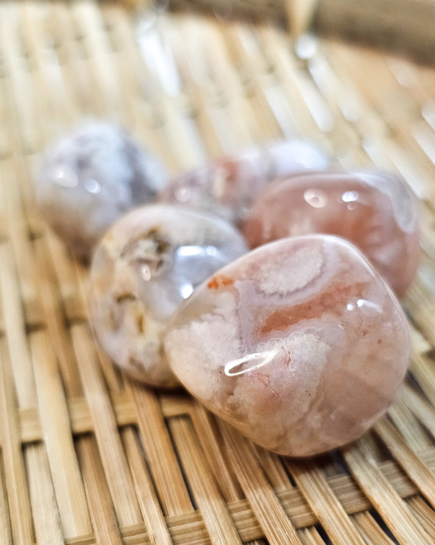 Flower Agate Tumbles