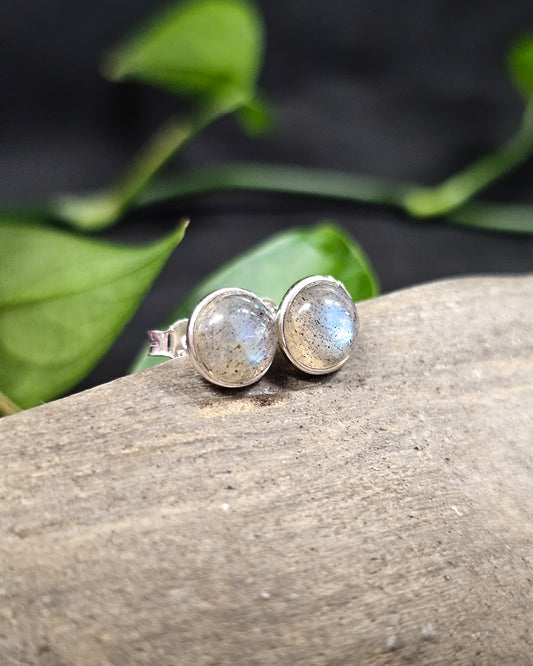 Sterling Silver Labradorite Studs