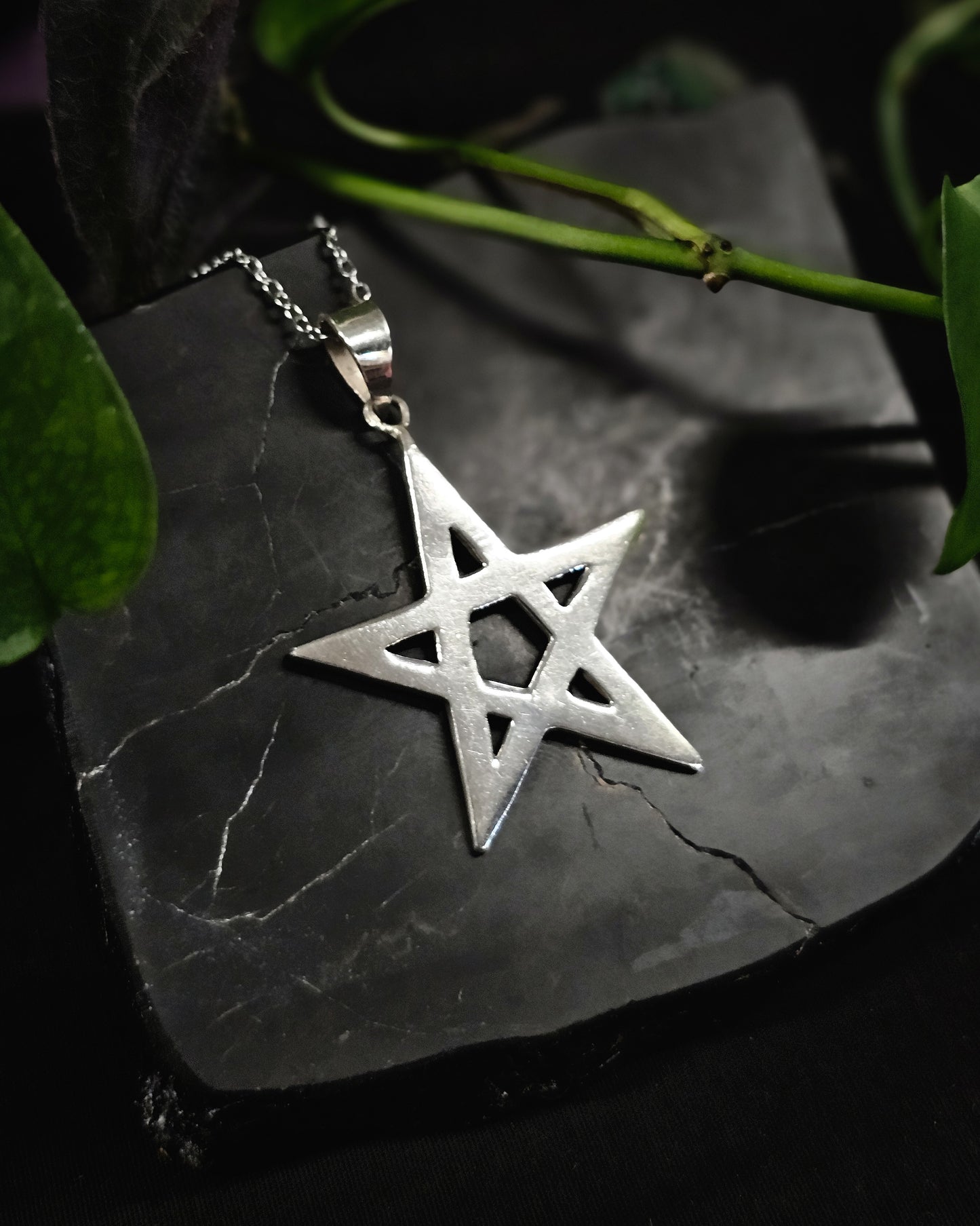 Sterling Silver Pentagram Pendant