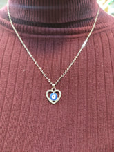 Load image into Gallery viewer, Evil Eye in Heart Necklace
