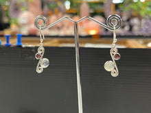 Load image into Gallery viewer, Garnet and Moonstone Earrings
