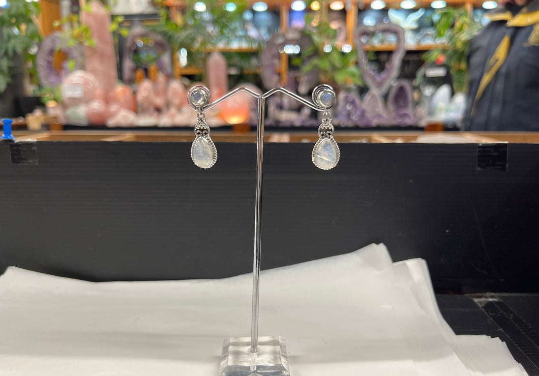 Moonstone Stud Earrings