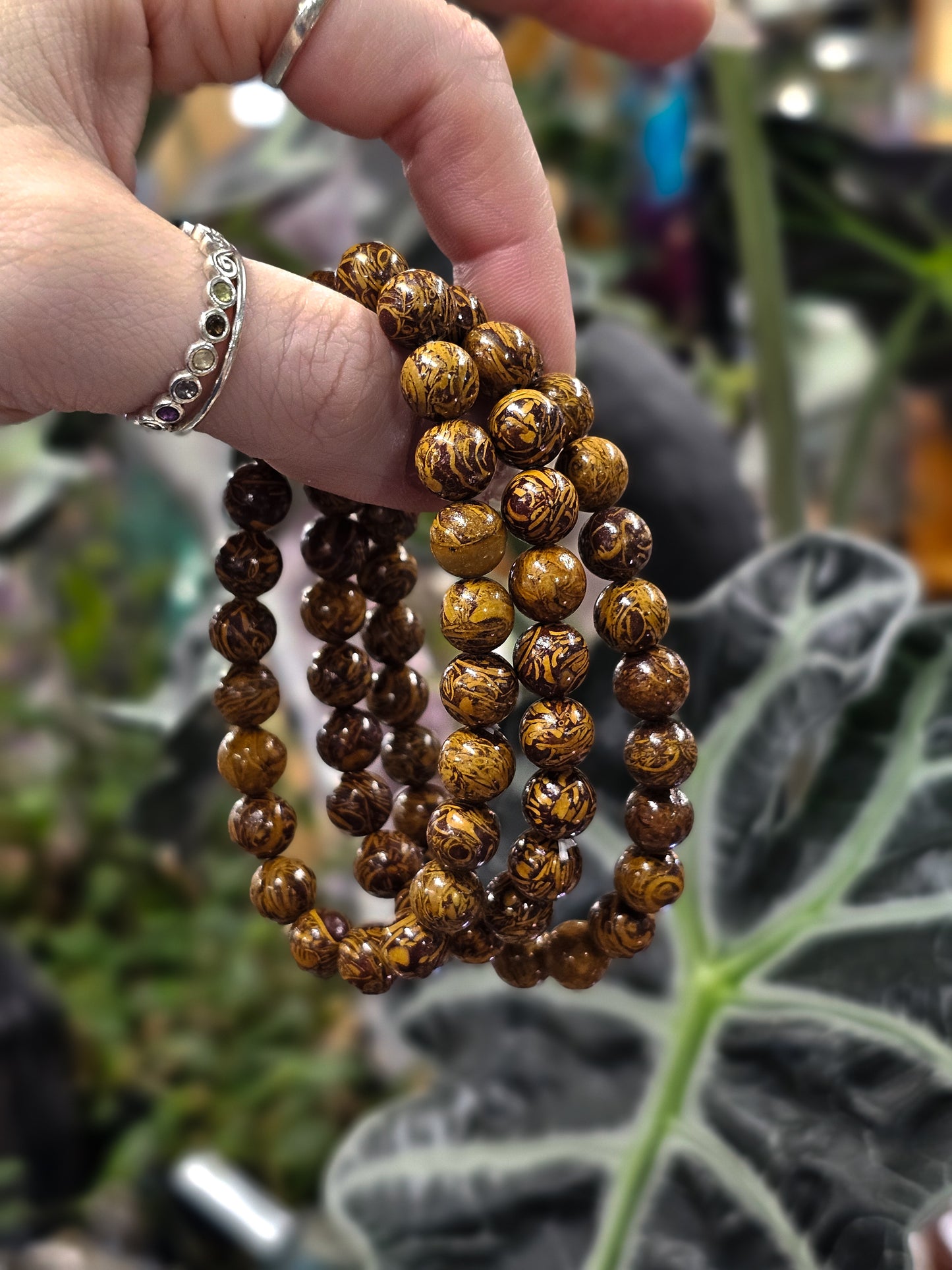 8mm Miriam Jasper Bead Bracelet