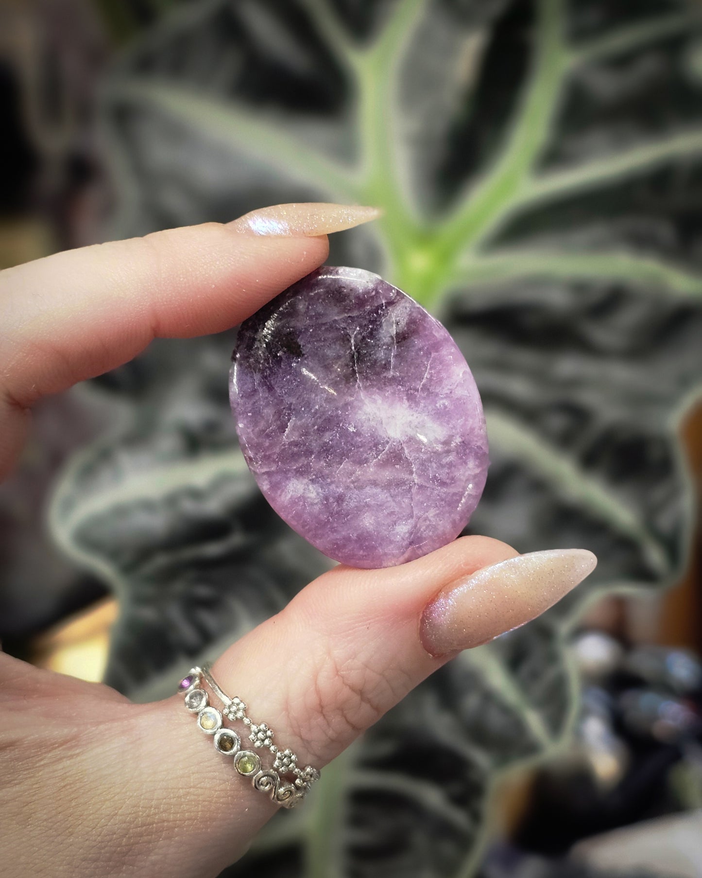 Lepidolite Worry Stone