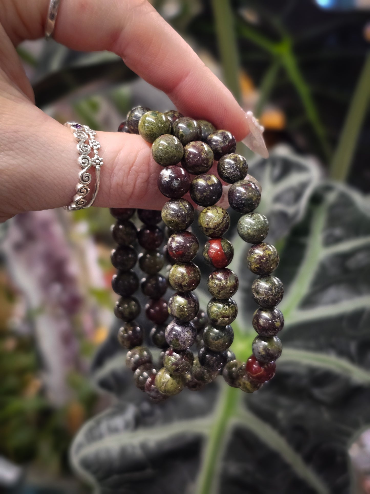 8mm Dragon’s Blood Bead Bracelet