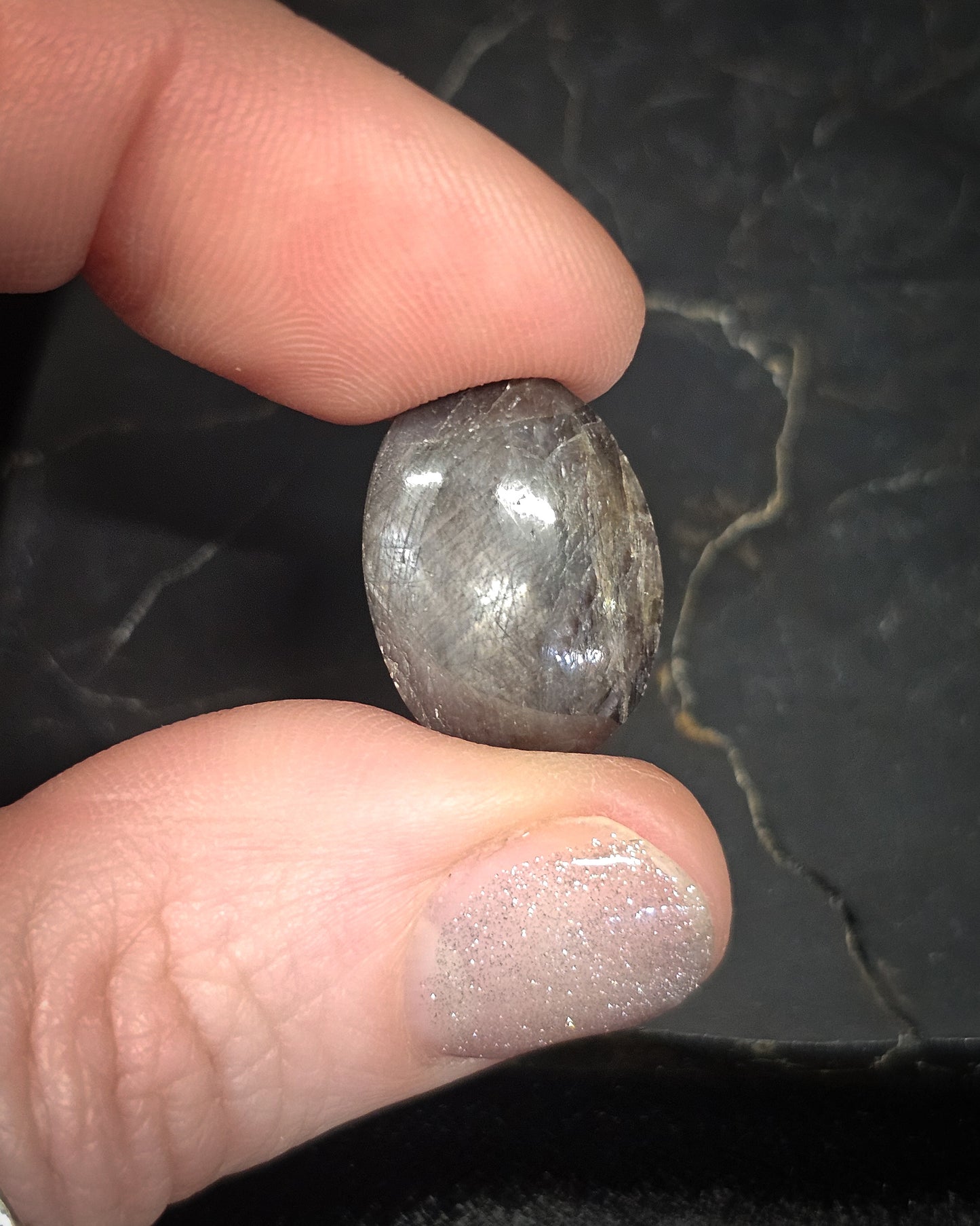 Black Star Sapphire Cabochon 3.61g
