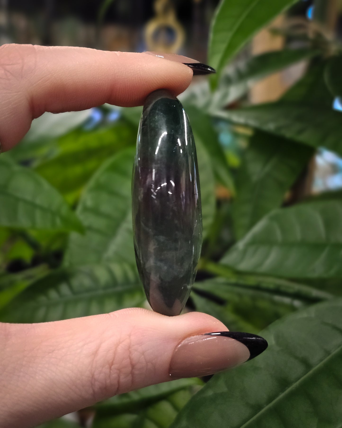 Rainbow Fluorite Palm Stone #1