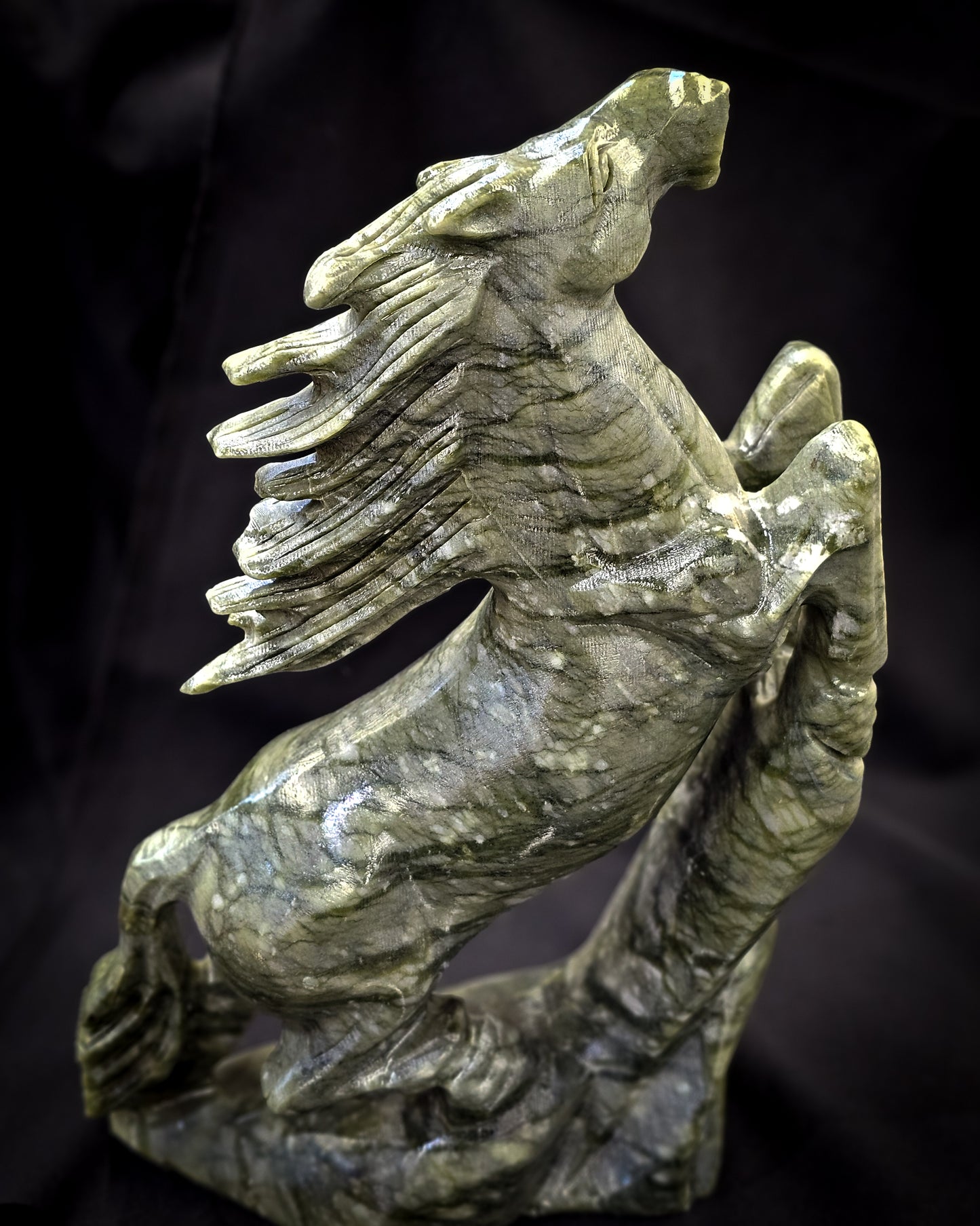 Nephrite Jade Horse Carving