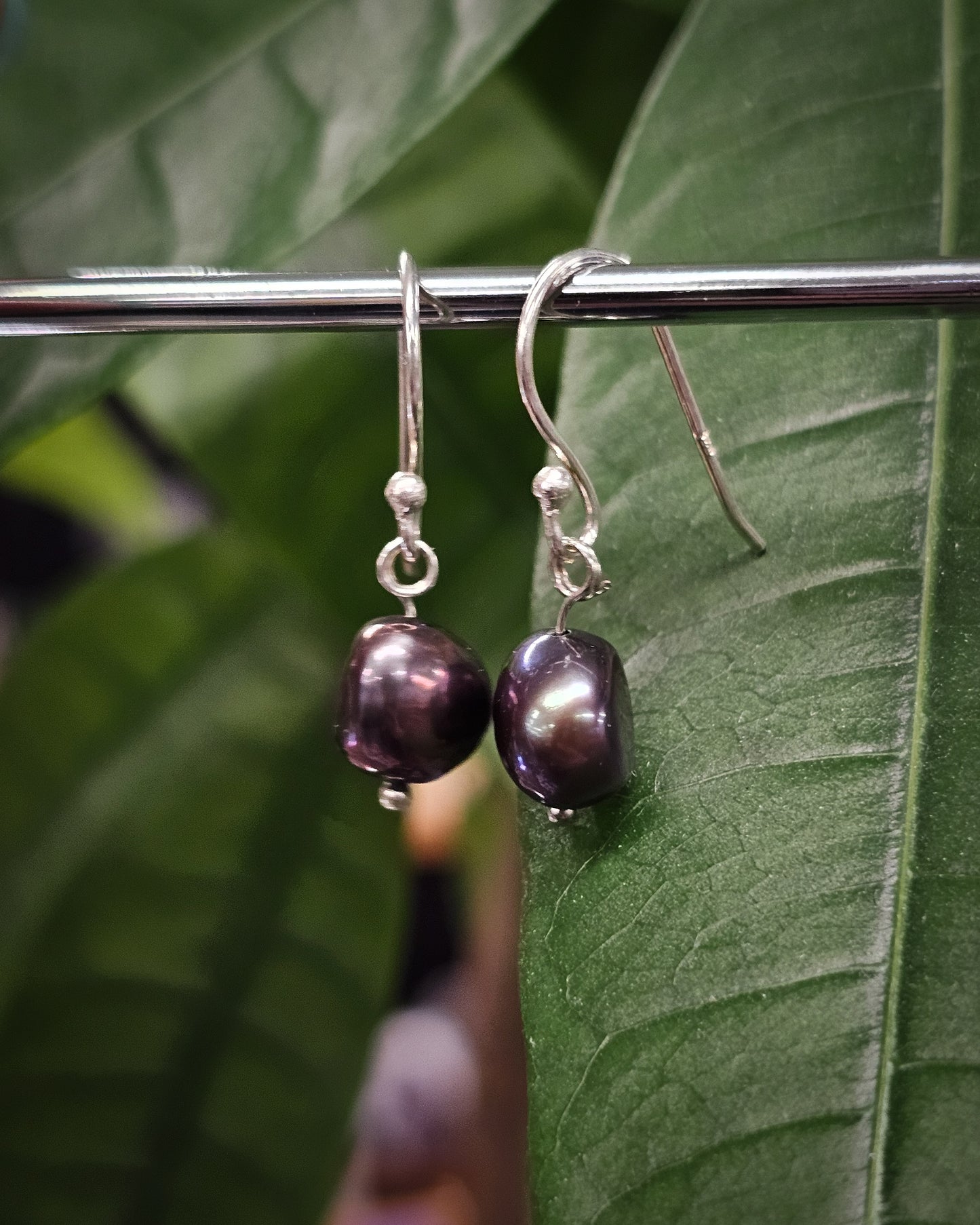 Black Pearl Earrings