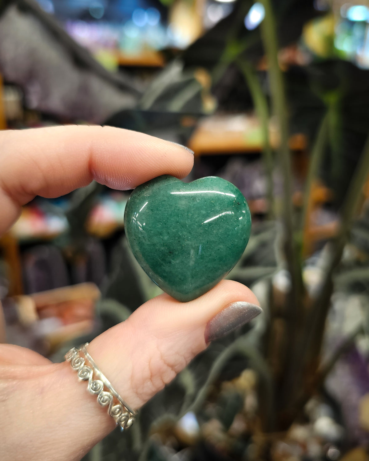 Small Green Aventurine Heart