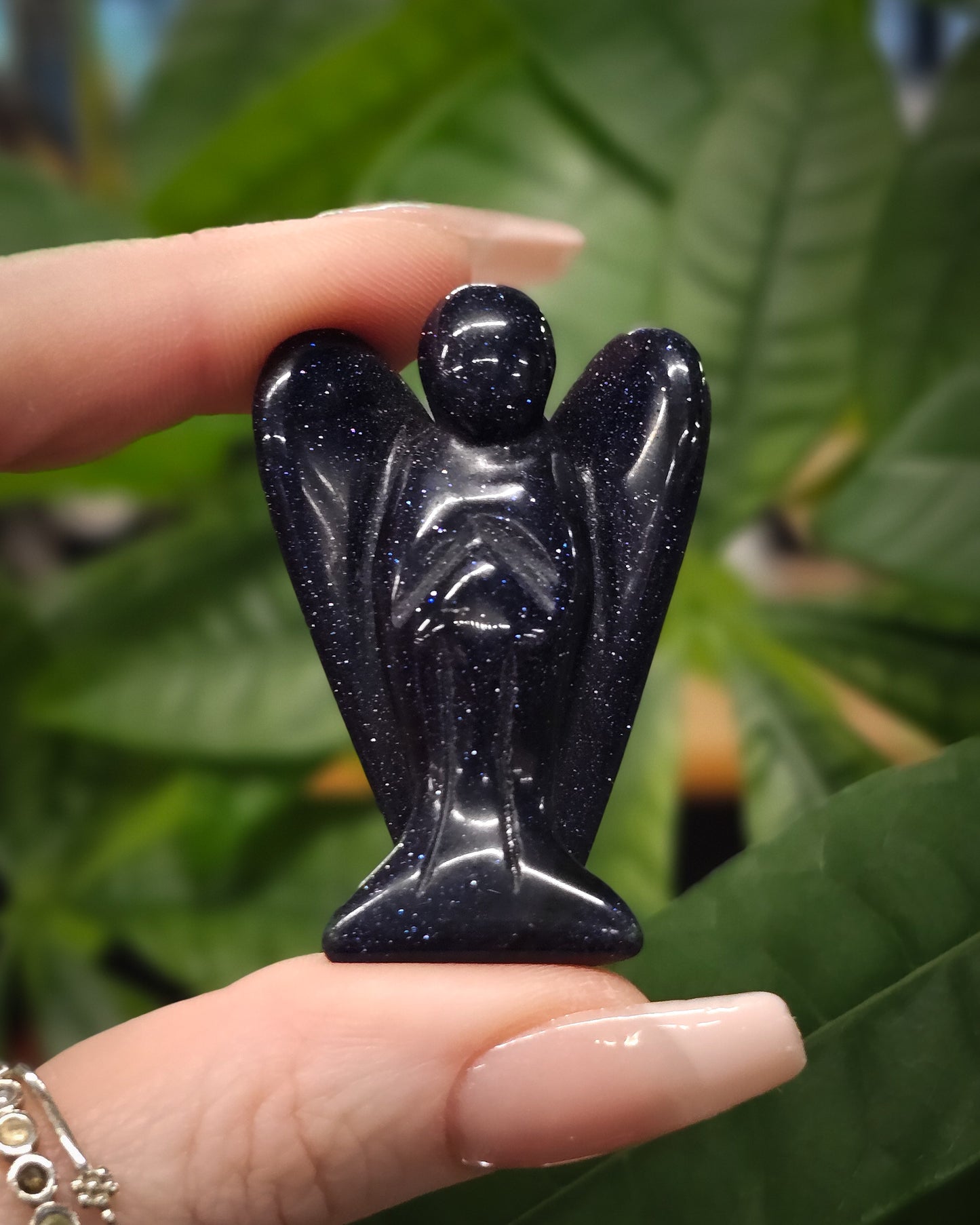 Blue Goldstone Angel