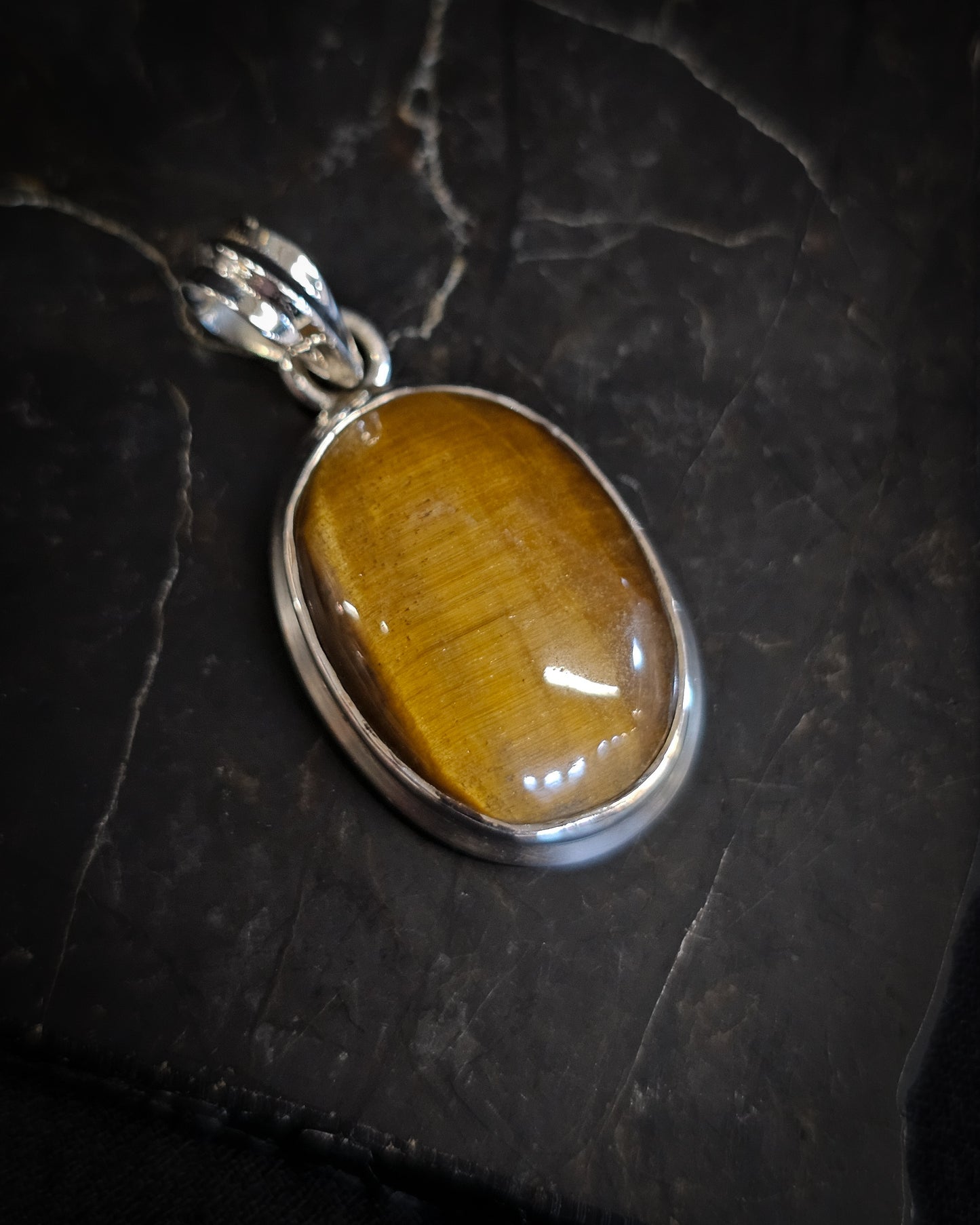 Oval Tiger’s Eye Pendant #2