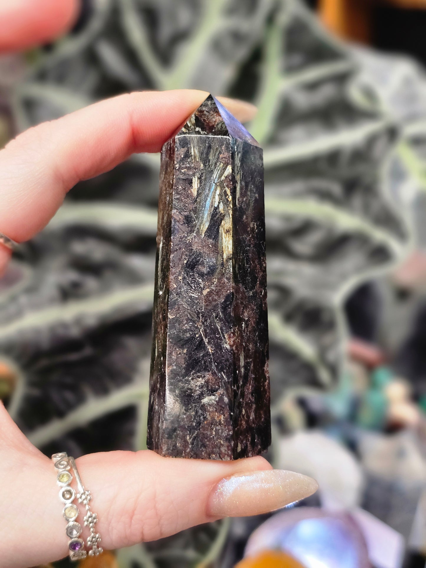 Garnet Astrophyllite Point #1
