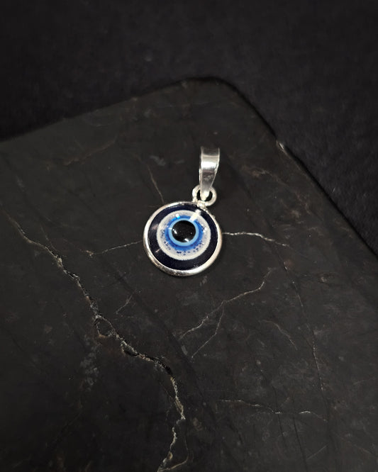 Small Round Evil Eye Pendant #1