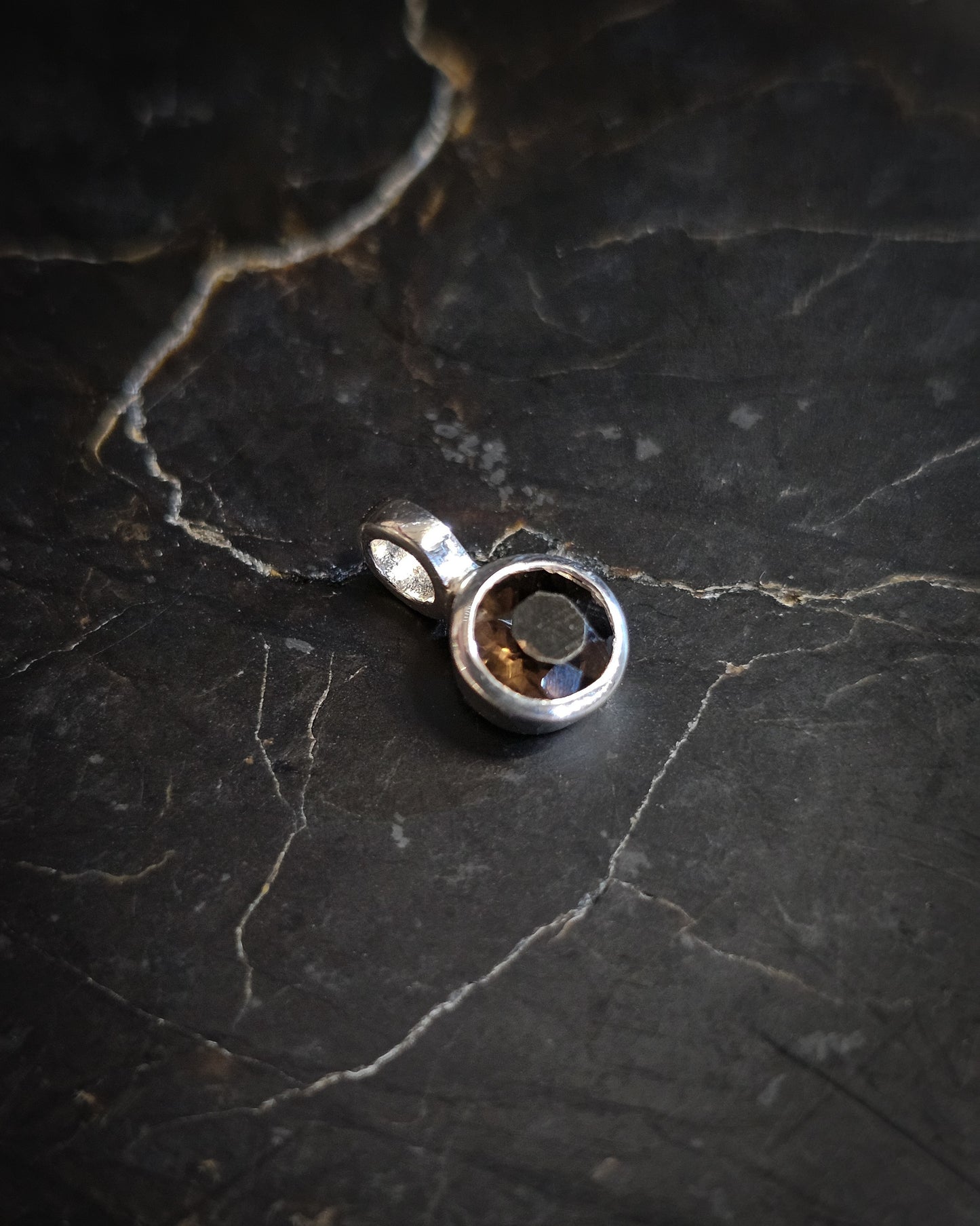 Tiny Smoky Quartz Pendant