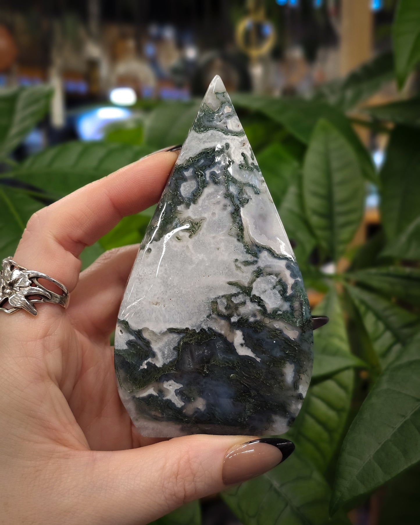 Moss Agate Flame