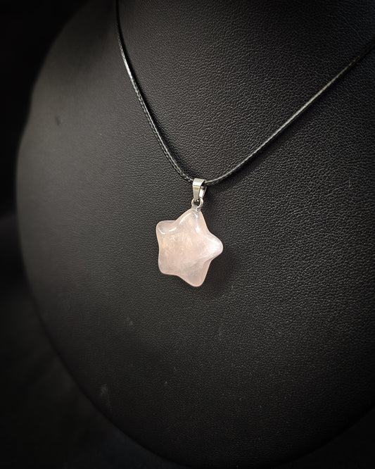 Rose Quartz Star Pendant