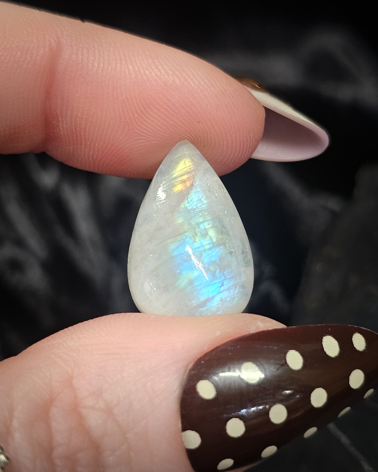 Rainbow Moonstone Cabochon 2.60g