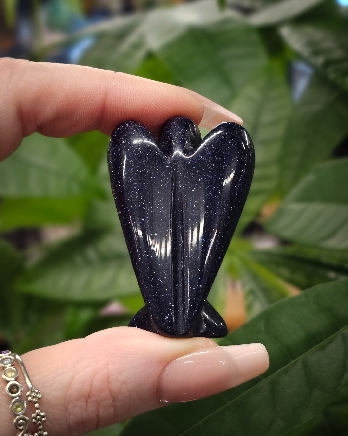 Blue Goldstone Angel