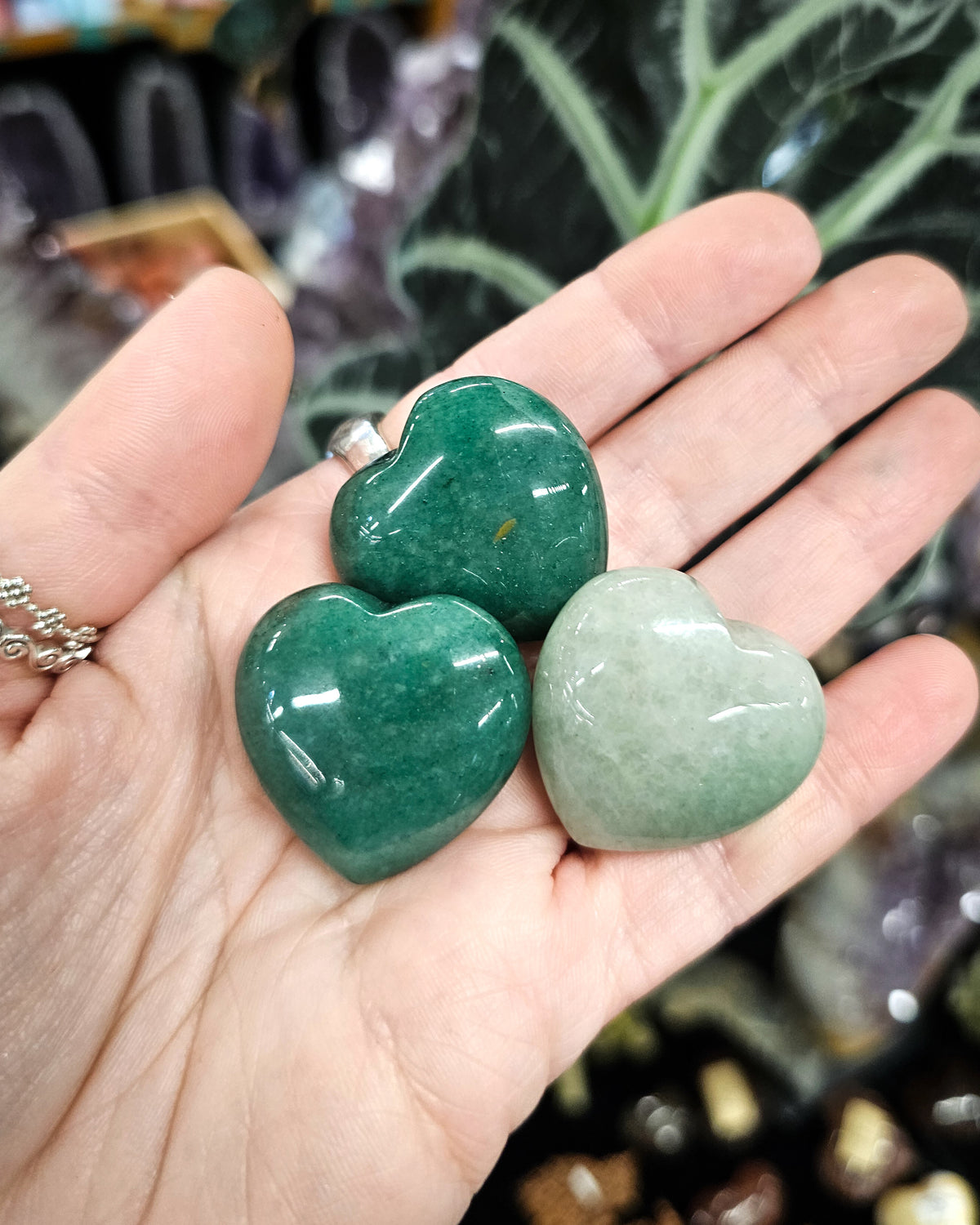 Small Green Aventurine Heart