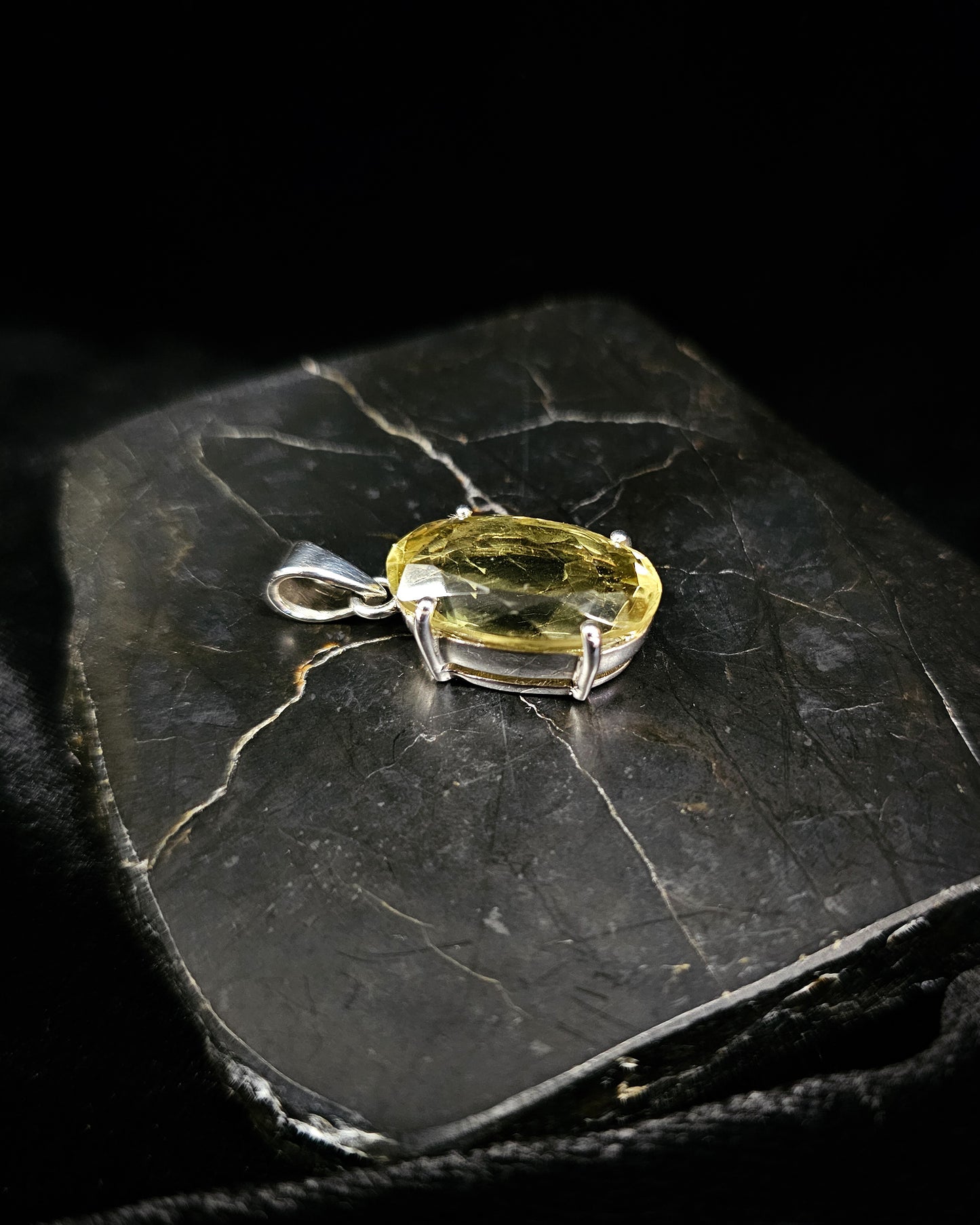 Oval Citrine Pendant