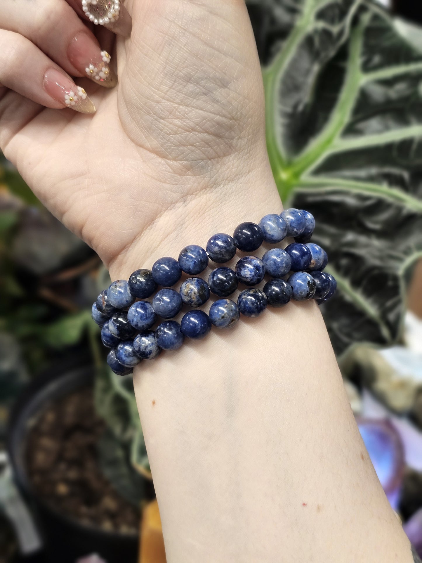 8mm Sodalite Bead Bracelet