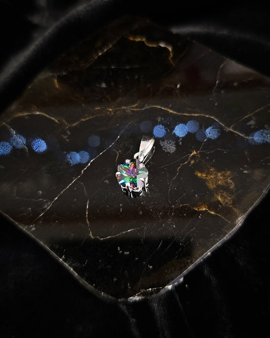 Small Flower Mystic Topaz Pendant
