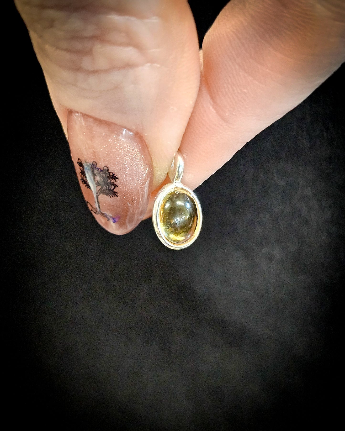 Small Oval Citrine Pendant
