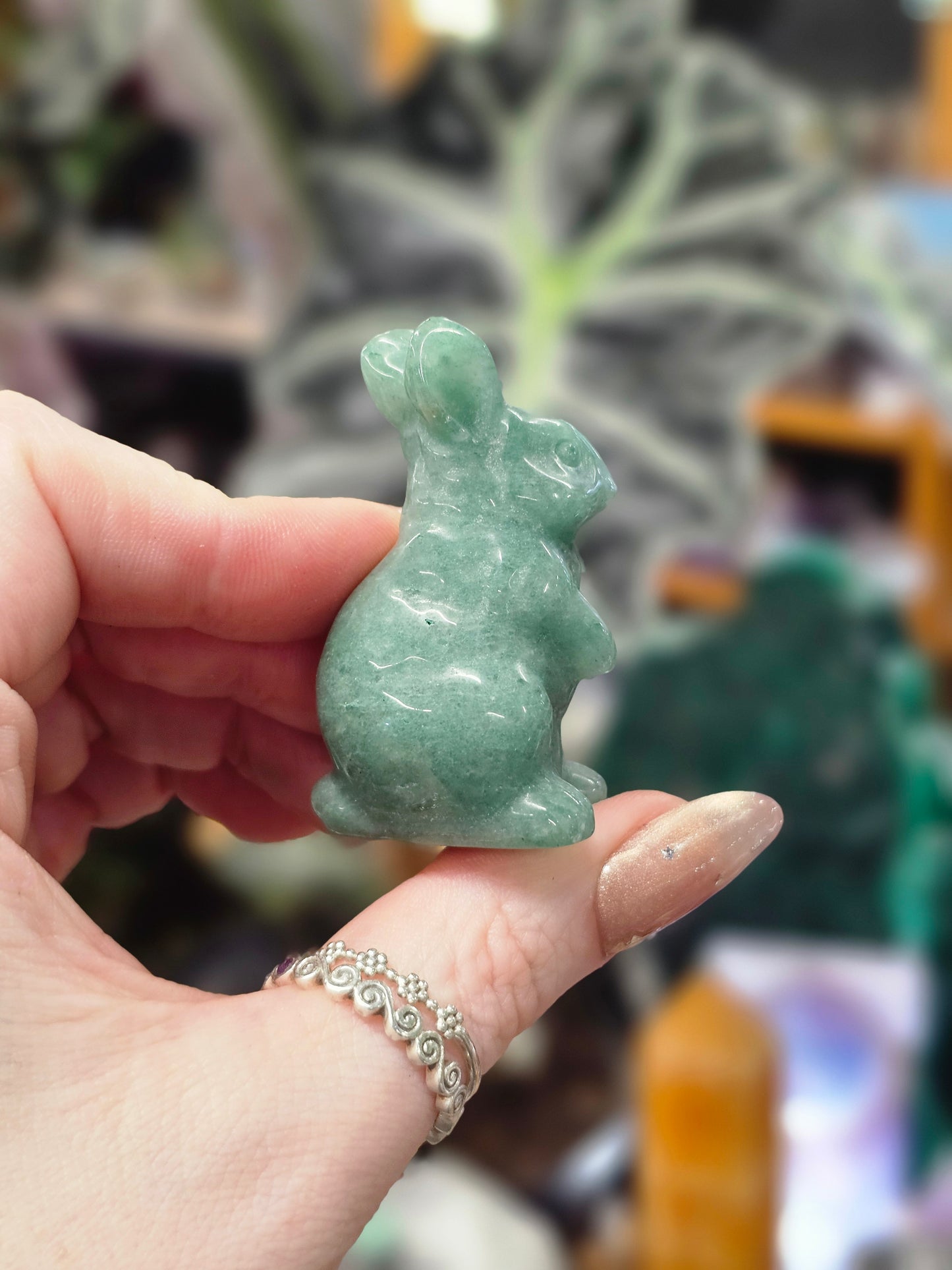 Green Aventurine Bunny