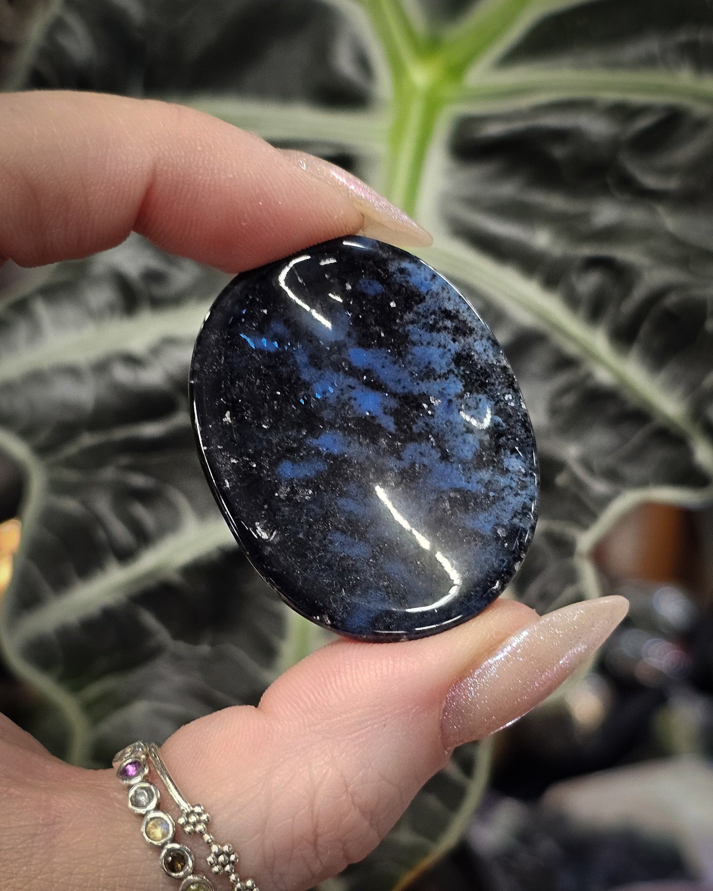 Dumortierite Worry Stone