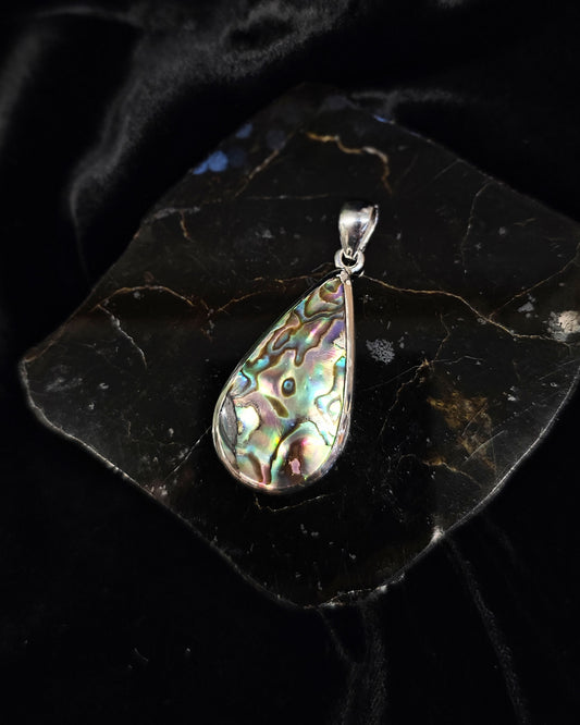 Teardrop Paua Pendant