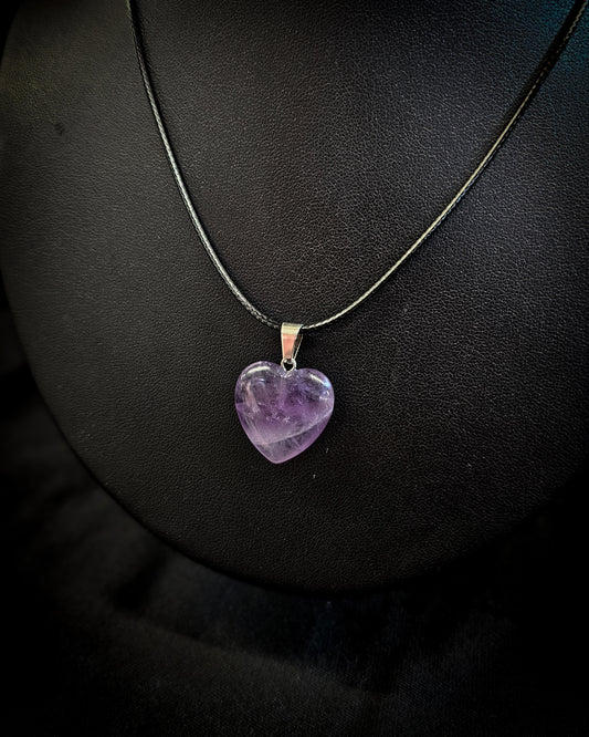 Amethyst Heart Pendant
