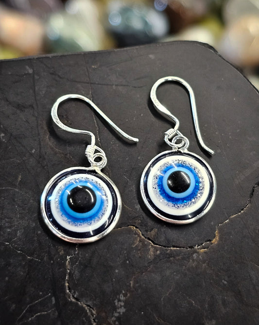 Large Evil Eye Earrings