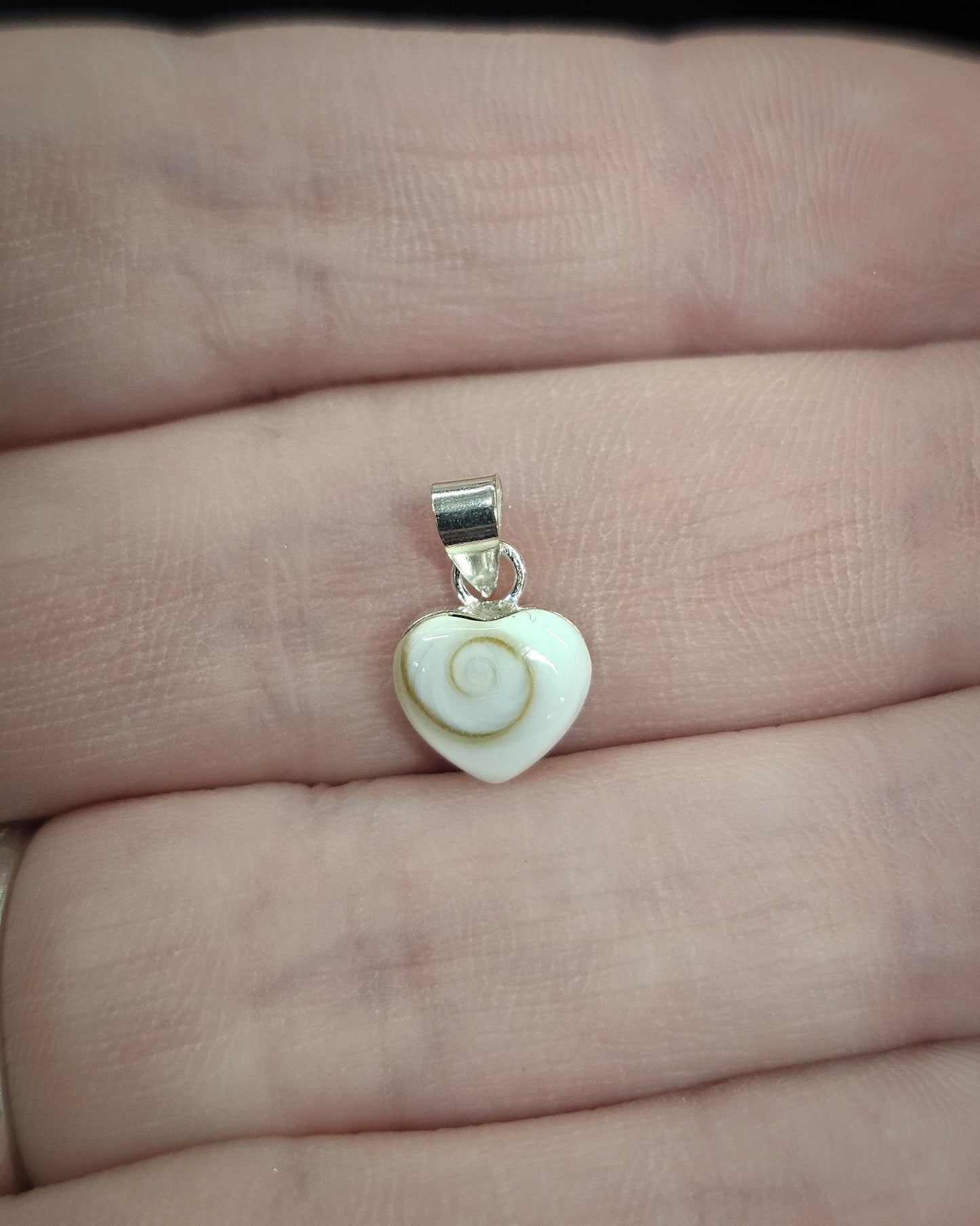 Small Heart Cat's Eye Pendant
