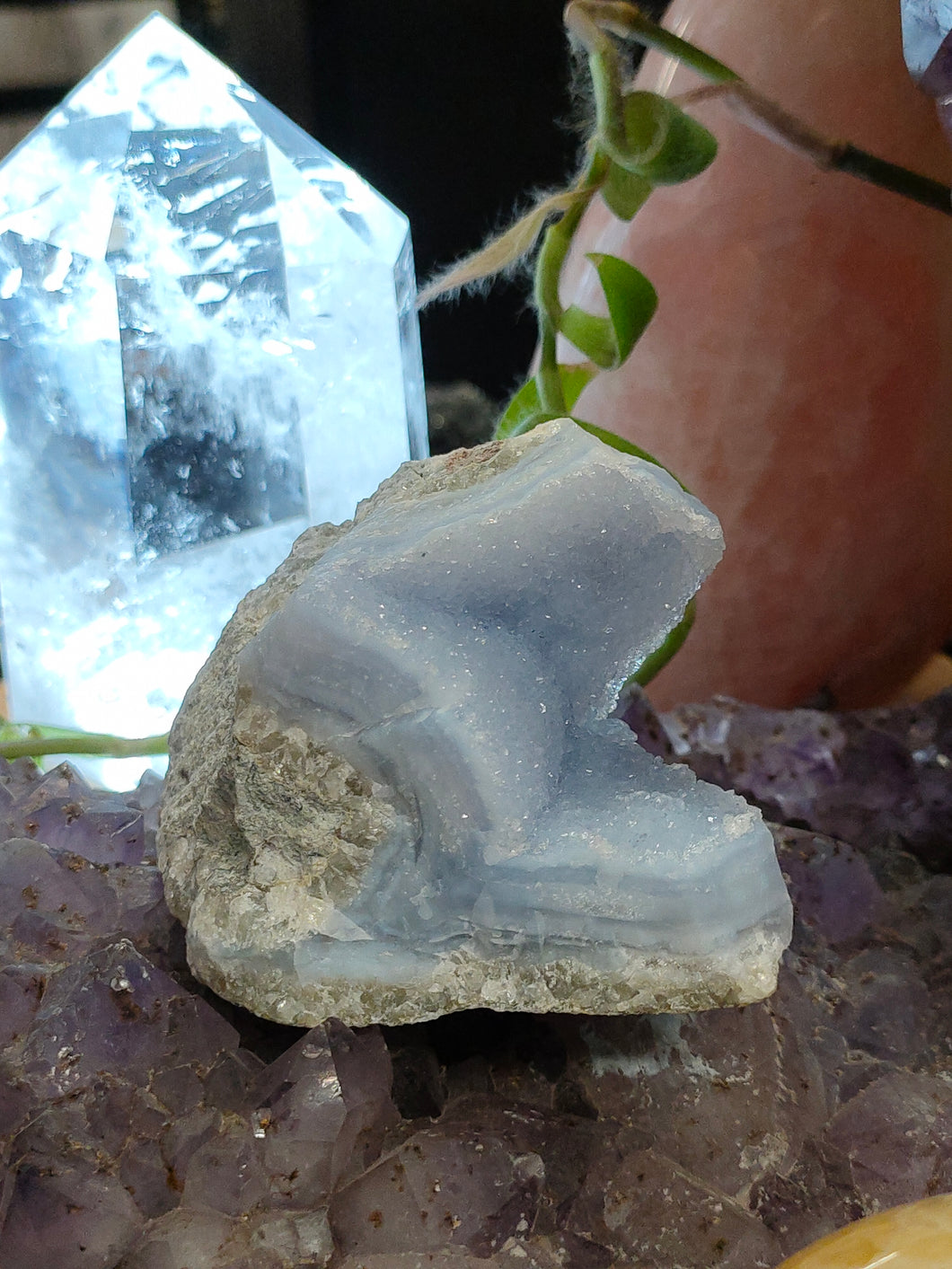 Blue Lace Agate Geode (Large)