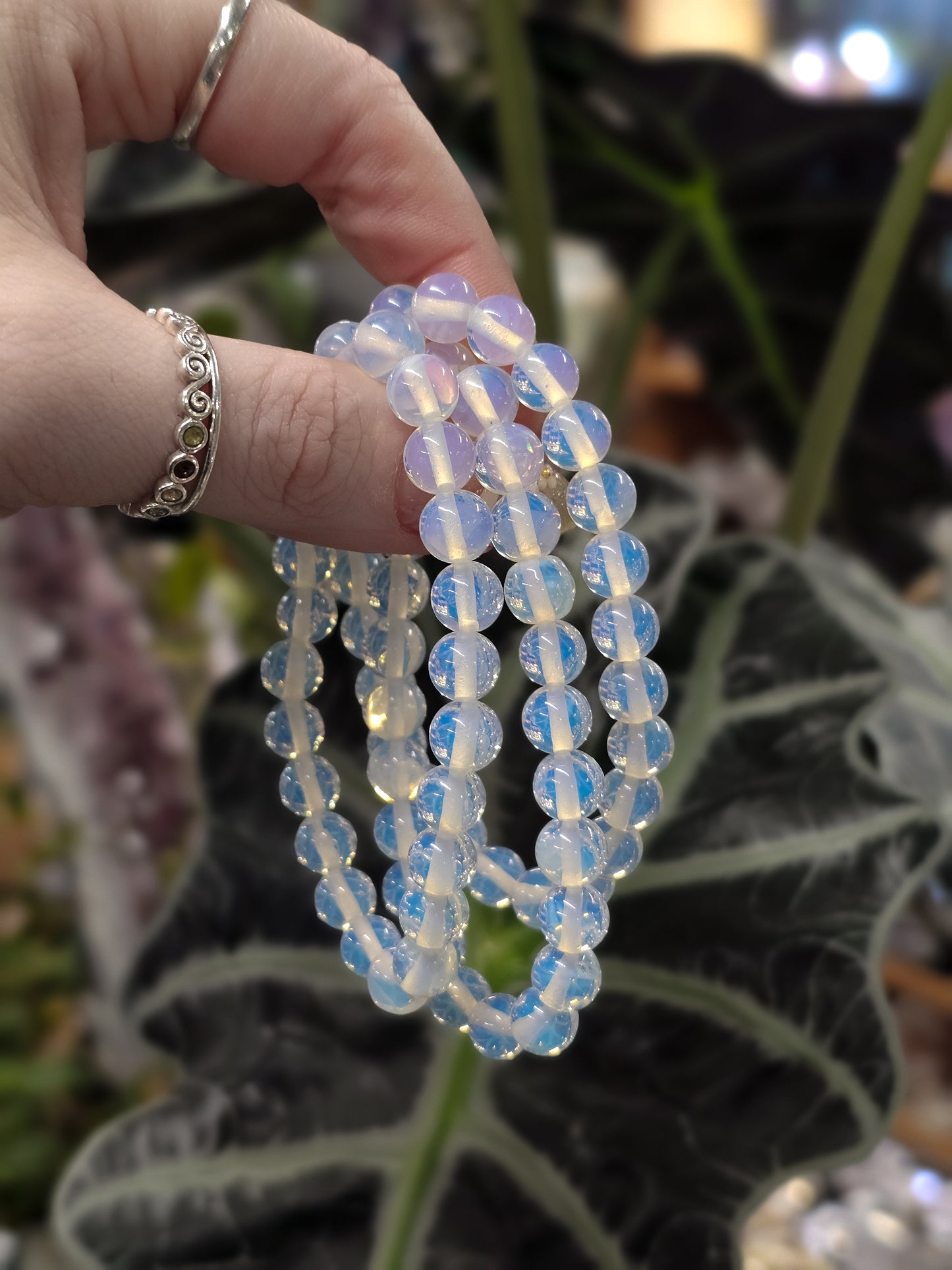 8mm Opalite Bead Bracelet