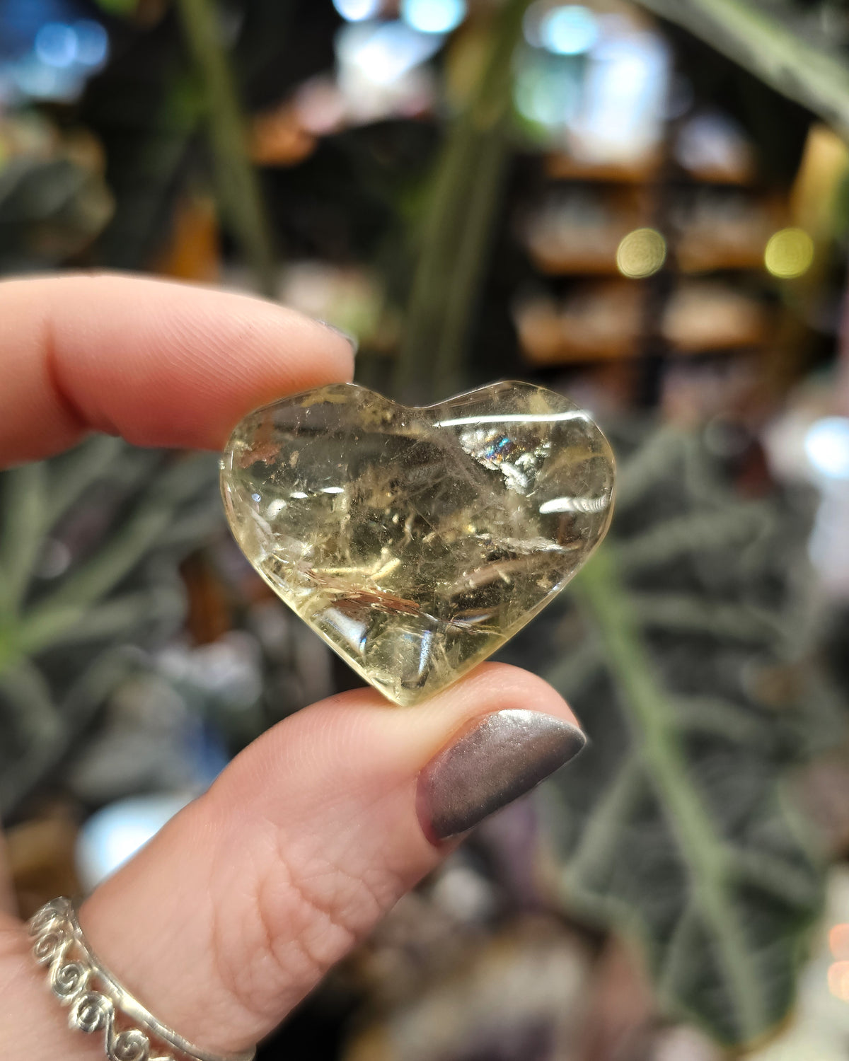 Small Citrine Heart