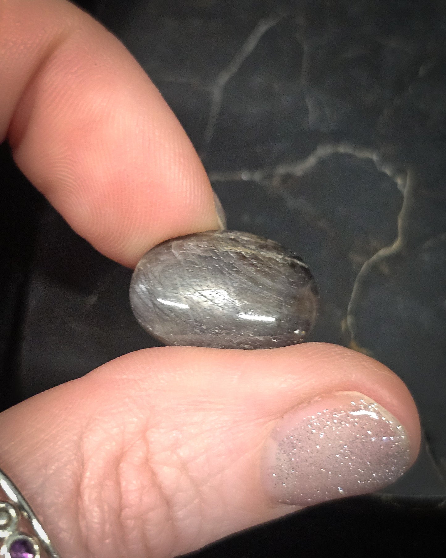 Black Star Sapphire Cabochon 3.61g