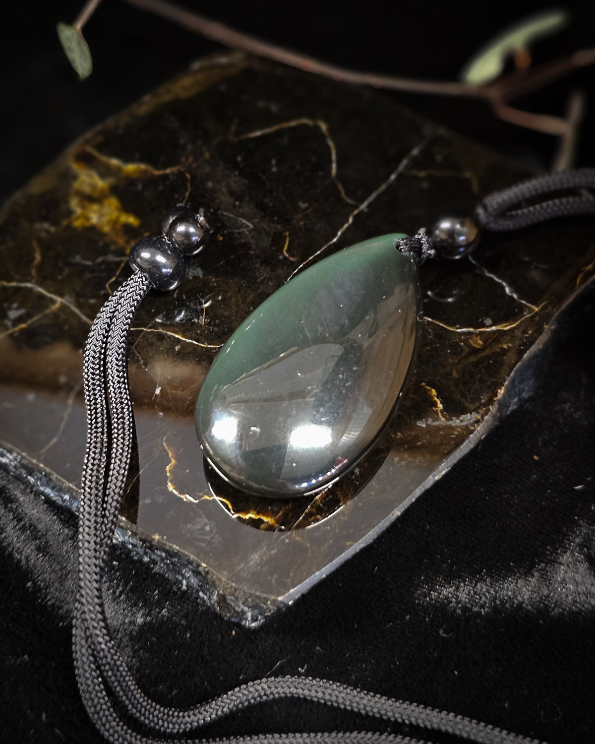 Rainbow Obsidian Necklace