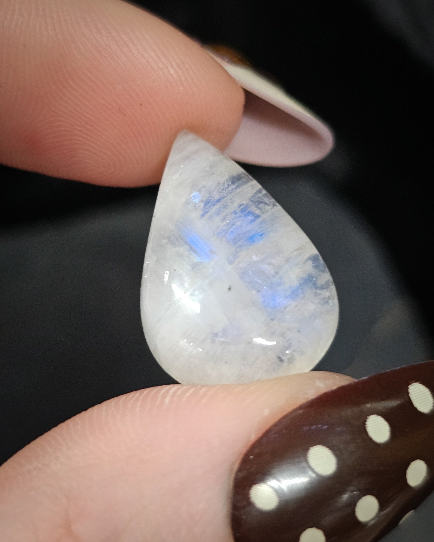 Rainbow Moonstone Cabochon 3.19g