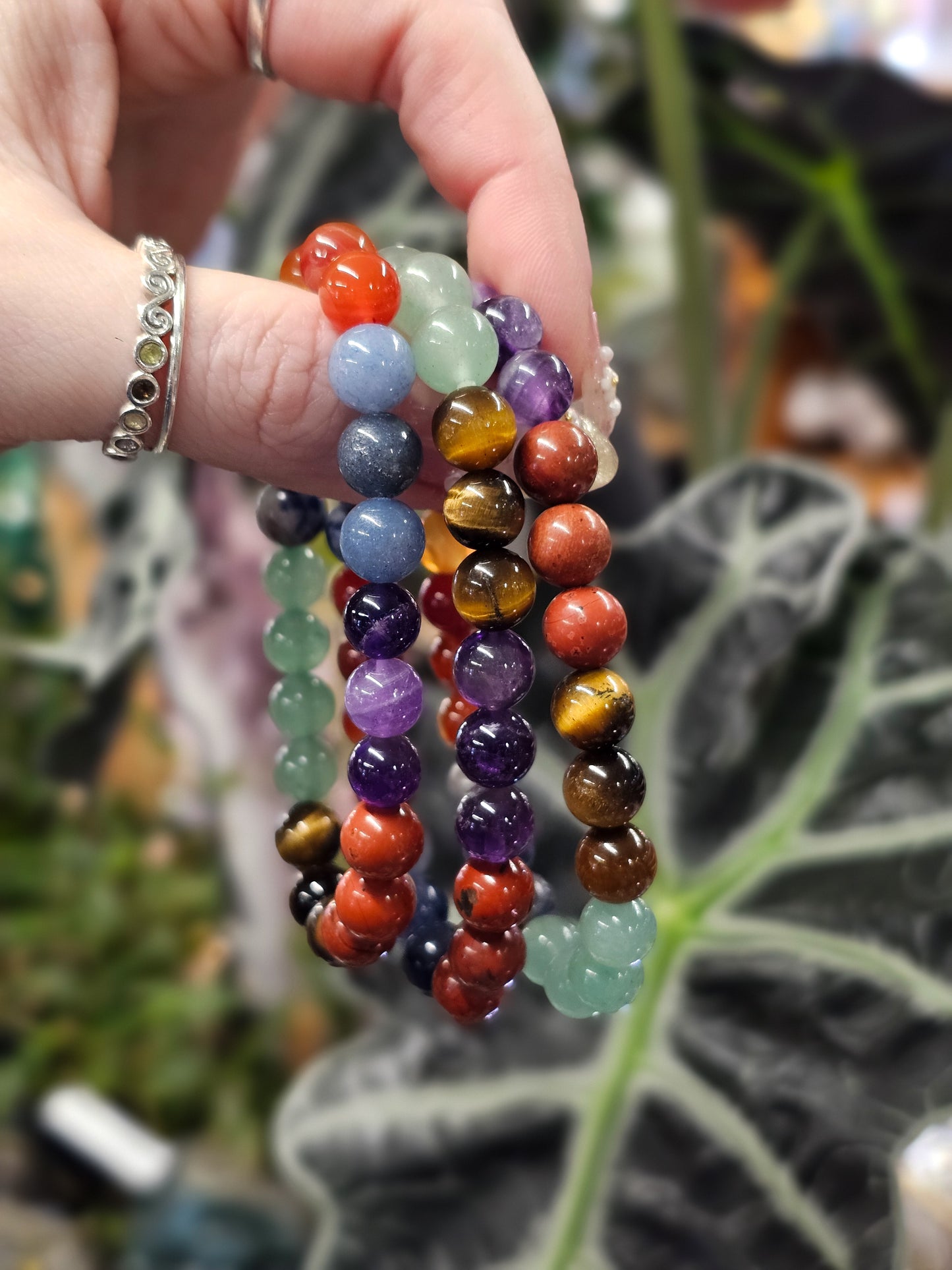 8mm 7 Chakra Bead Bracelet