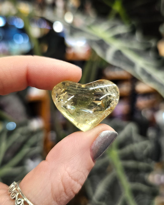 Small Citrine Heart